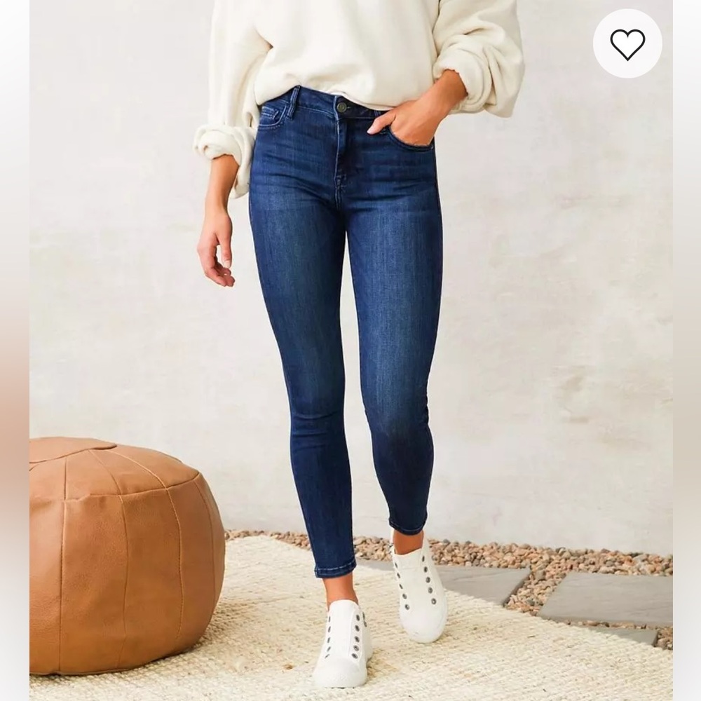 Avara Olivia Hidden Amelia Higher Mid Rise Classic Skinny Stretch Jeans NWT
